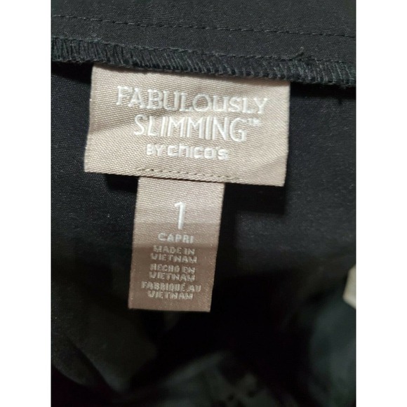 Fabulously Slimming Women Black Cotton & Polyester Mid Rise Straight Leg Pant 1 - Picture 2 of 9